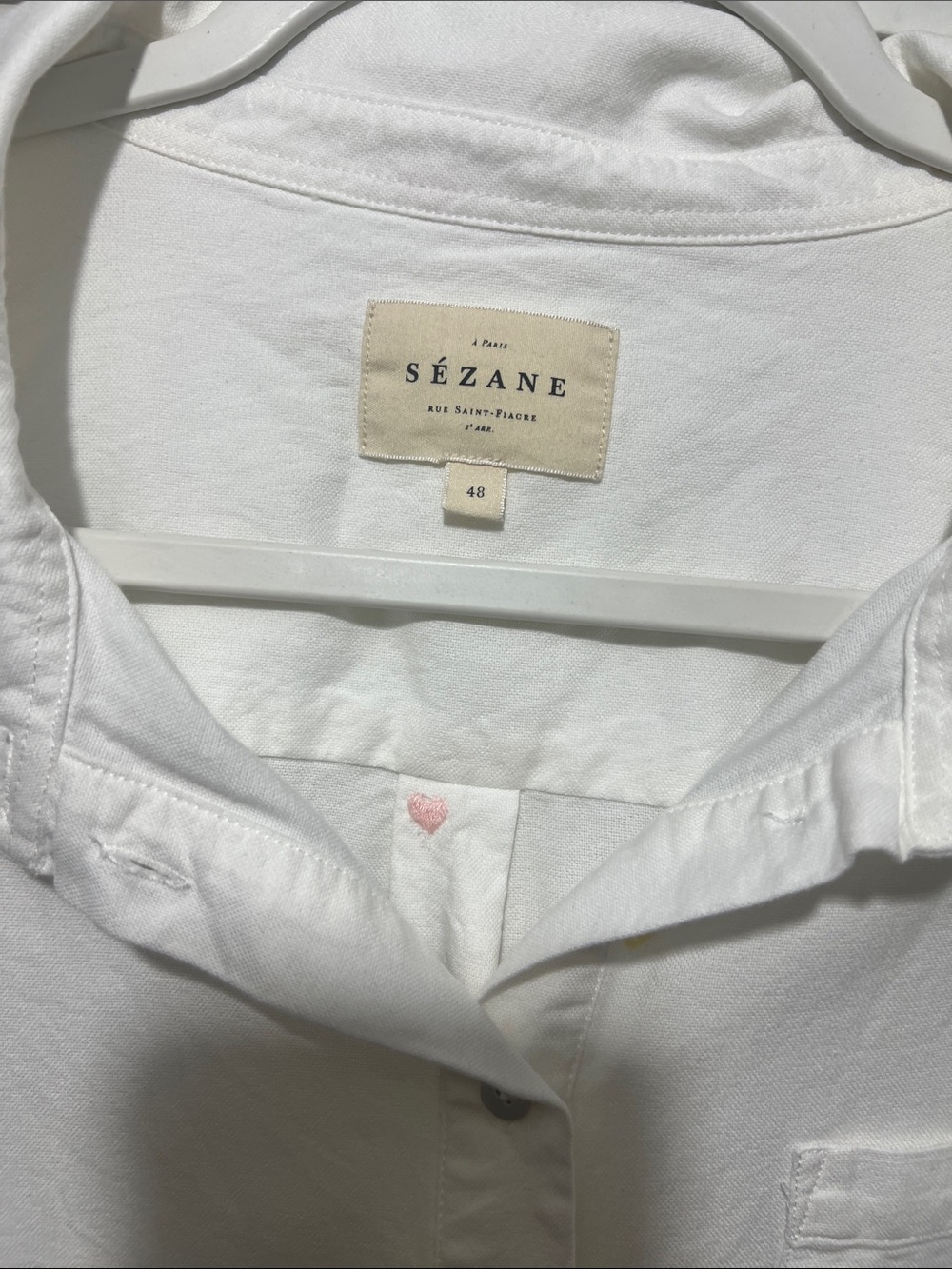 Sézane Tomboy Embroidered Hearts - Picture 5 of 6